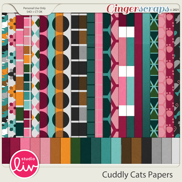 Cuddly Cats Papers preview