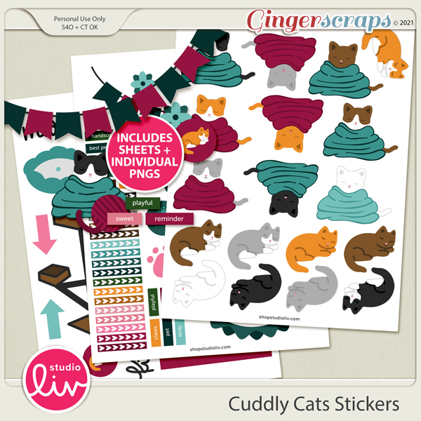 Cuddly Cats Stickers preview