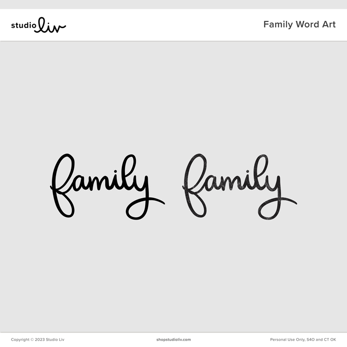 Family Word Art