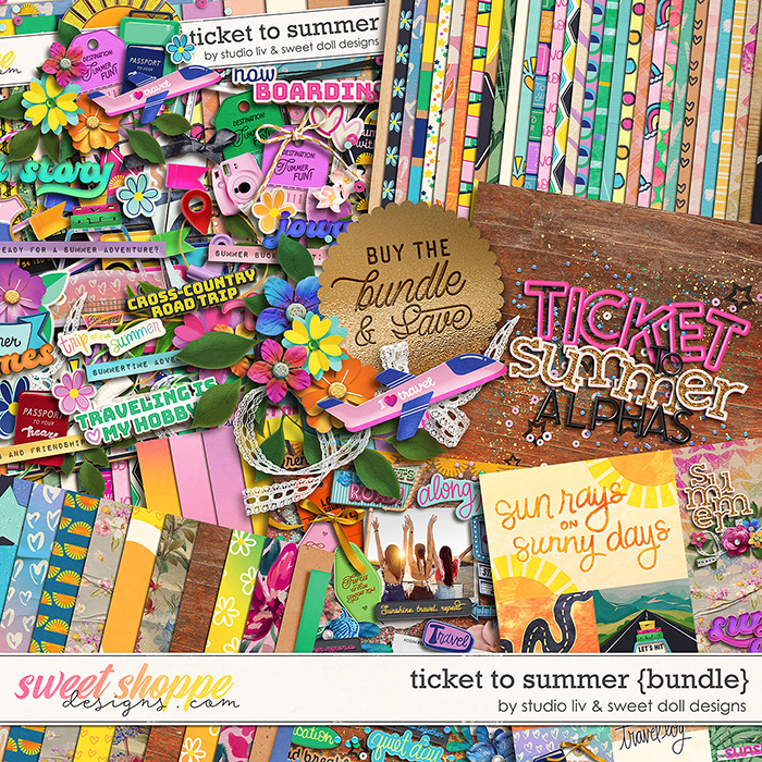 Ticket to Summer Bundle by Studio Liv and Sweet Doll Designs