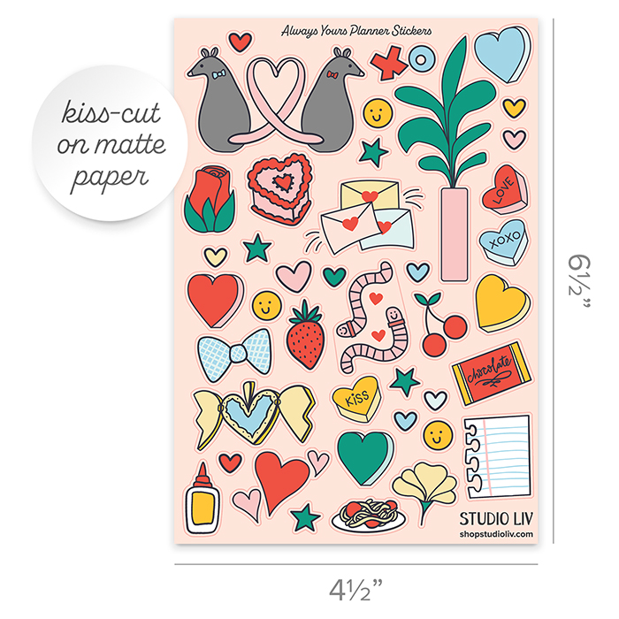 Always Yours Planner Stickers